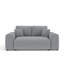 Two-seater square arms loveseat sofa-1780421635