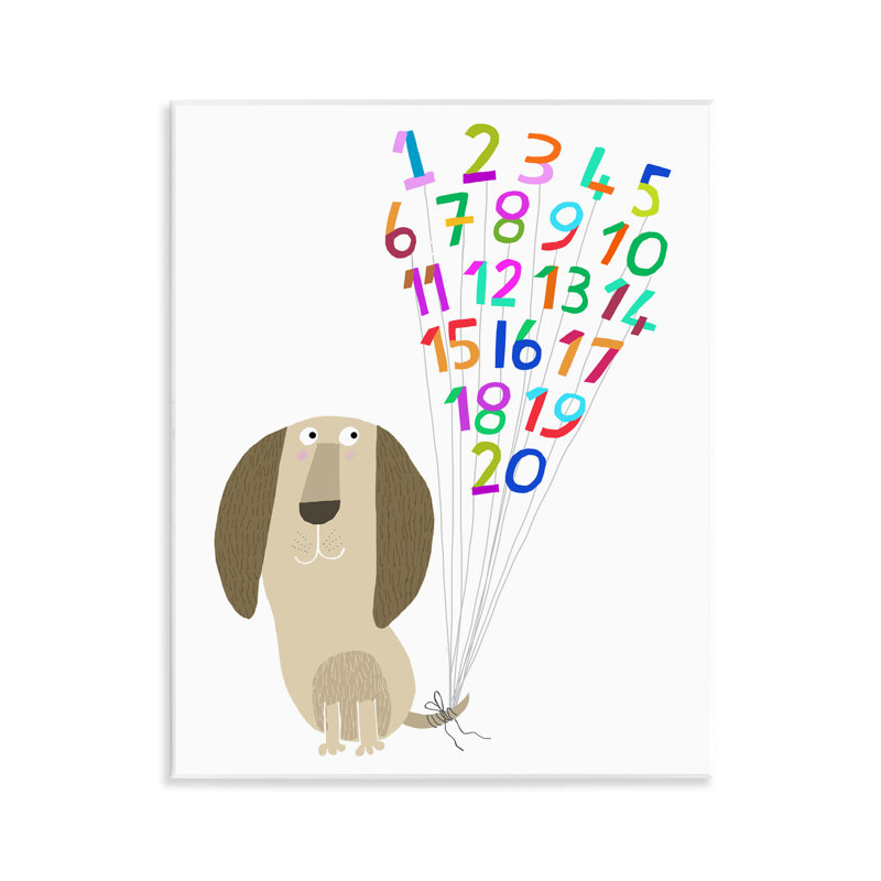 «Dog & Number Ballons» par Carla Daly