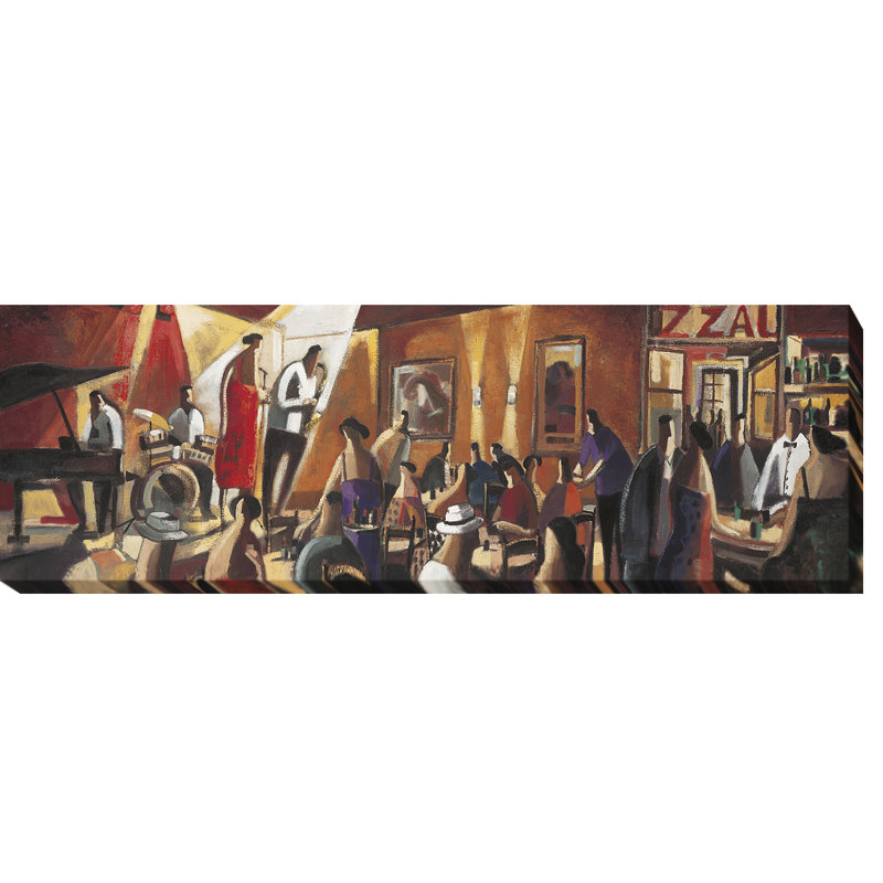 Quartet par Didier Lourenco - reproduction sur toile, H 8 po x l 24 po x P 1,5 po