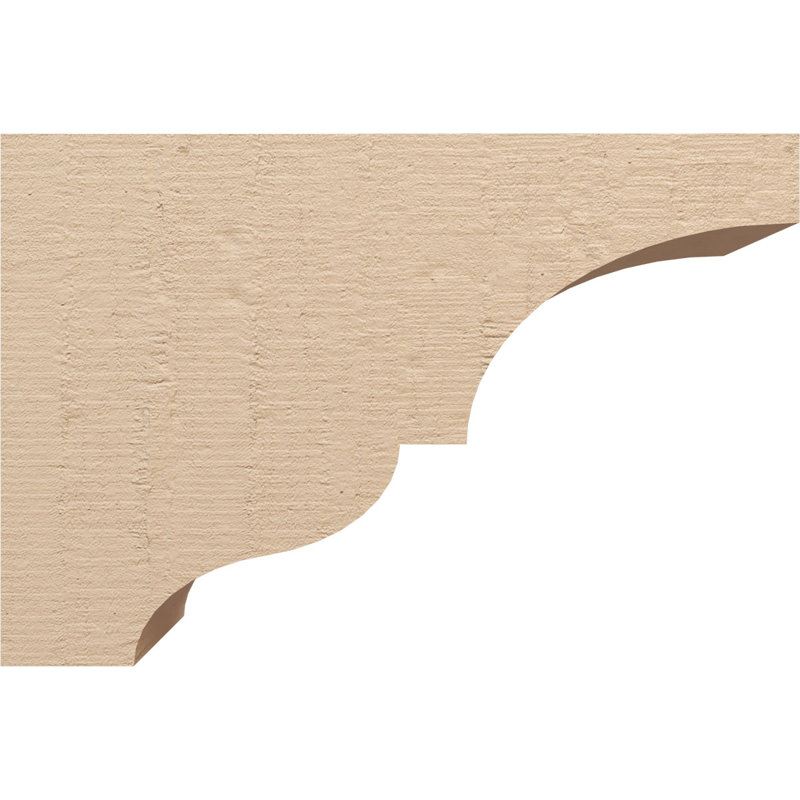 Bois de cèdre brut Asheboro, grain de bois TimberThane Corbel, apprêté brun clair, H 16 po x l 8 po x P 24 po