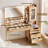 Vanity Desk With 29.53" Hd Lighted Mirror, 47.24" Big Modern Vanity Desk With Mirror And Lights