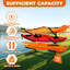 Support de rangement autoportant pour kayaks - Organisateur vertical à 2/3/4 niveaux pour kayaks, canoës et planches à pagaie, support intérieur / extérieur robuste avec rembourrage en mousse protectrice-135386544