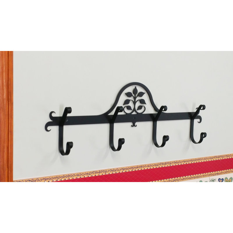 Iron Wall 4 - Hook Wall Mounted Coat Rack