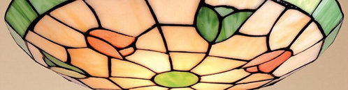 Stony Creek 17cm H Glass Bowl Pendant Shade ( Screw On ), Green/Pink