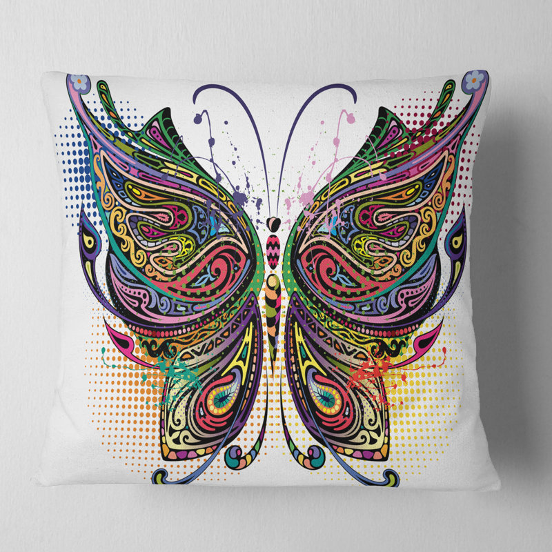 Oreiller Papillon Panaché Abstract
