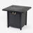Weakley 50,000BTU Iron Propane Fire Pit Table with Heat Control