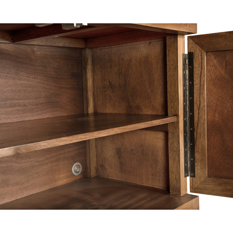 Quadrant 4 Door Sideboard, Dark Walnut