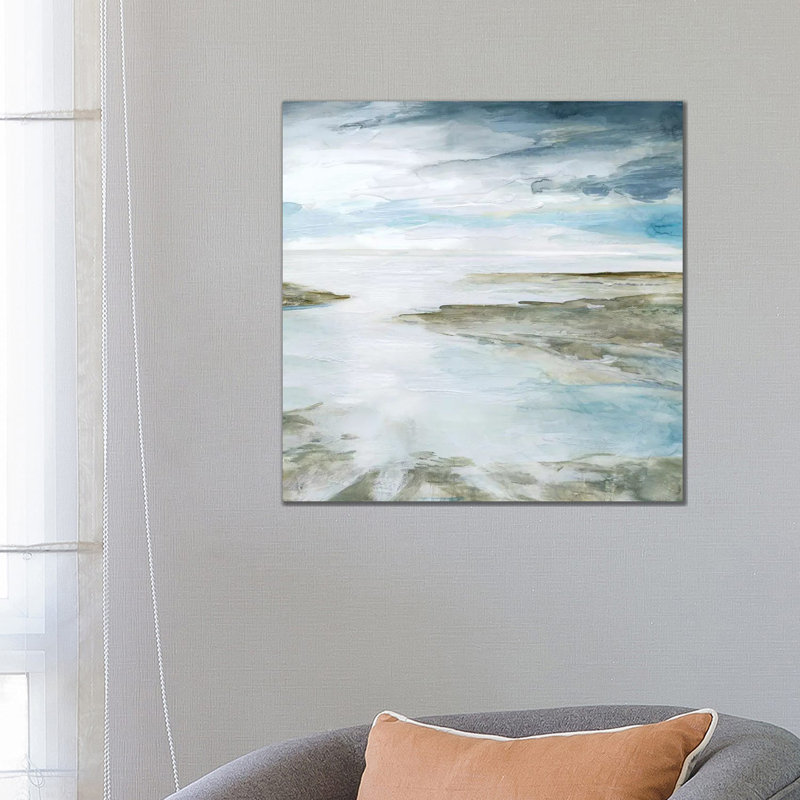 «Shimmering Tides» par Carol Robinson, reproduction d'art sur toile tendue, H 12 po x l 12 po x P 0,75 po