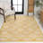 Duglas Traditional Mediterranean Tile Design Yellow/Cream Indoor/Outdoor Rug-964290155