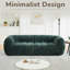 Canapé moderne en mousse de chenille, design vert moelleux pour la maison et le salon