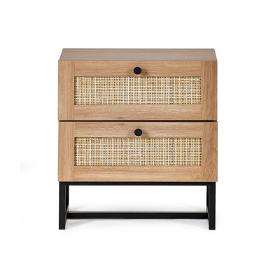 Gennaro 50cm W Manufactured Wood Bedside Table