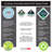 Desktex Pack of 2 Anti-Microbial Circular Desk Mats -12" Diameter