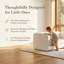 Lit simple au sol avec tête de lit tapissier, lit plateforme à profil bas avec rails latéraux-129184788