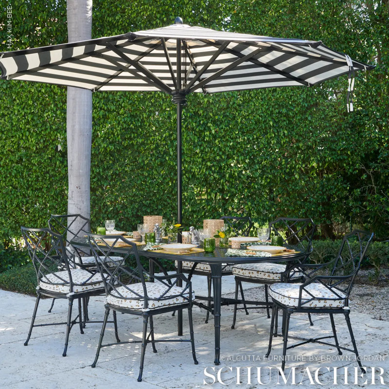 Cabana Stripe Indoor/Outdoor Fabric, Black