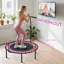 Mini trampoline 45 po, tapis d'exercice pliable-121252908
