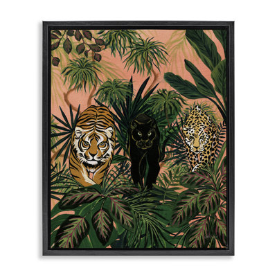  Boho Jungle Prowlers Floater Canvas Wall Art by Yvette St. Amant