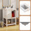 Meuble-lavabo autoportant 24 po avec lavabo, porte double et tablette ouverte 24 po, blanc-978537929-978537943