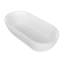 63 Inch Stone Resin Solid Surface Oval Shape Freestanding Bathtub For The Bathroom