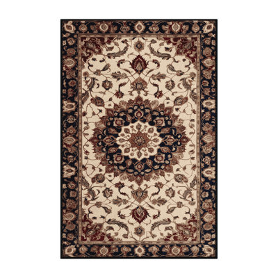 Machine Washable Persian Brown Area Rug