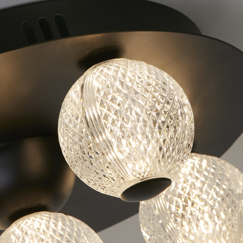 Balaguer Acrylic LED Flush Mount, Black