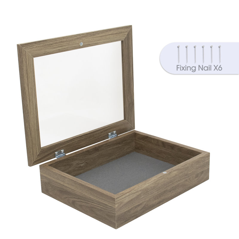 Heyburn Matte Shadow Box Picture Frame, Light Brown