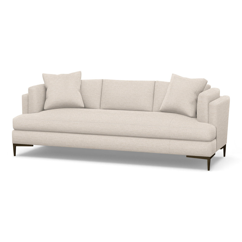 Aiden Upholstered 90.5'' Sofa, Antique Bronze, Perigold Tres Chic Bone