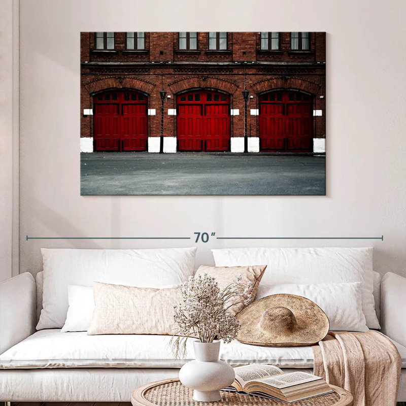 Fire Station, 32" H x 48" W