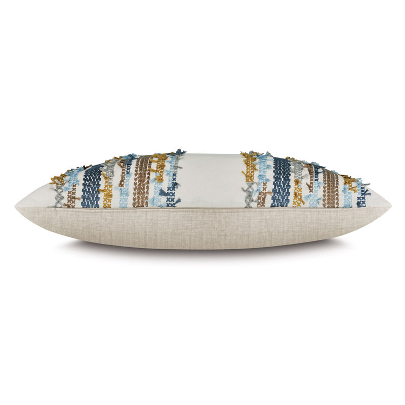 Daleyza Striped Linen Pillow Sham, 20" H x 27" W