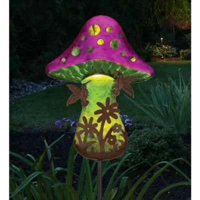 Piquet de jardin décoratif en métal et solaire avec lumières DEL Fantasy