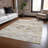 Machine Washable Indoor/Outdoor Christain ACN1378 Ivory Rug-109533417