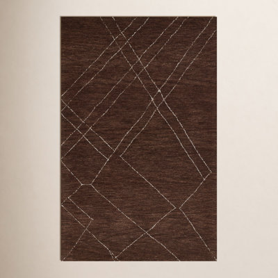 Hand-Woven Abstract Wool Rug