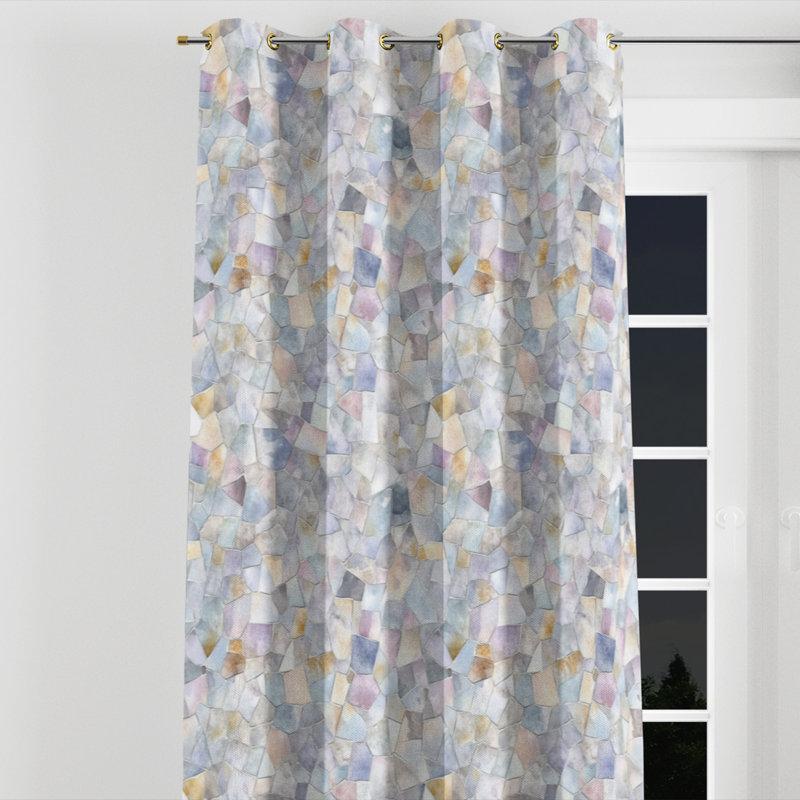 Rideaux obscurcissant Patchwork, Œillets dorés, L 52 po x L 108 po