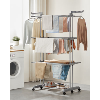 Steel Foldable Freestanding Drying Rack