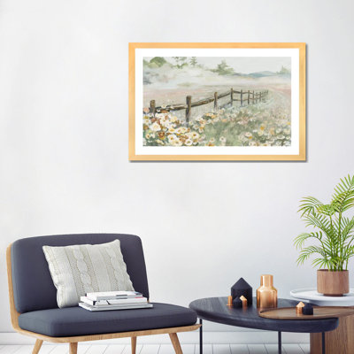 « Clôture avec fleurs » par Patricia Pinto, reproduction d’art