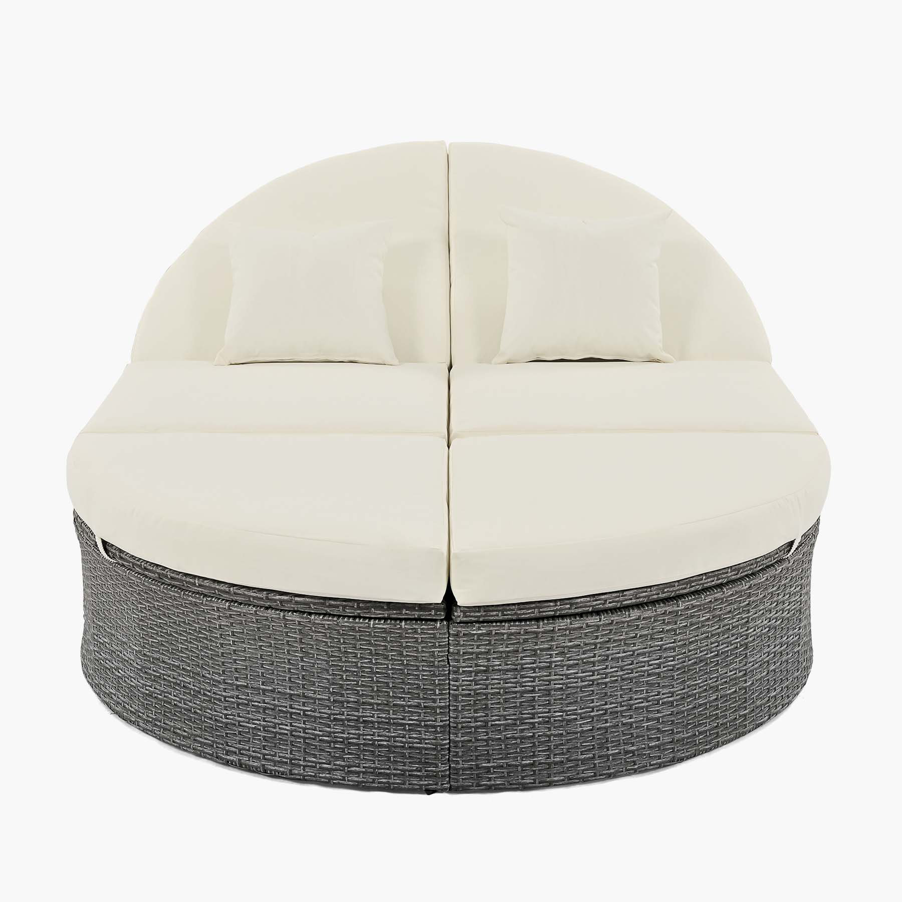 Latitude Run® Xhuliana Outdoor Wicker Chaise Lounge Set of 2 with