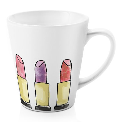 Grande tasse à café rouge à lèvres Beaulah