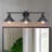  Balfor 3-Light Dimmable Matte Black Vanity Light