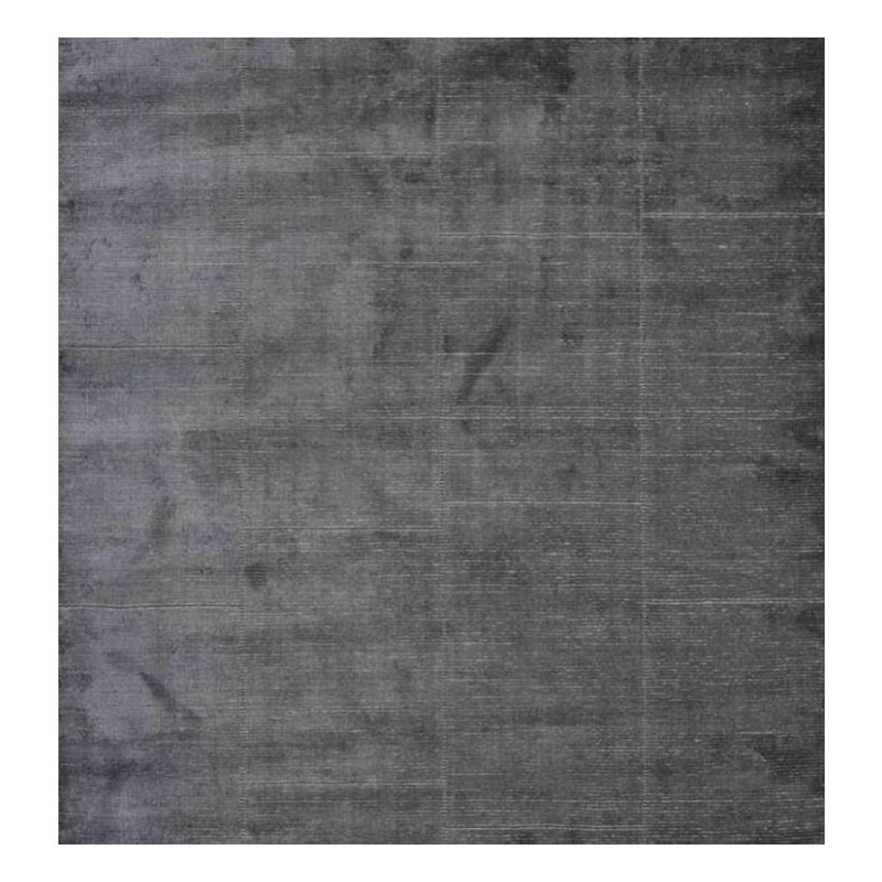 Tapis gris noué à la main Felipe, Rectangle 8 pi 3 po x 11 pi 6 po