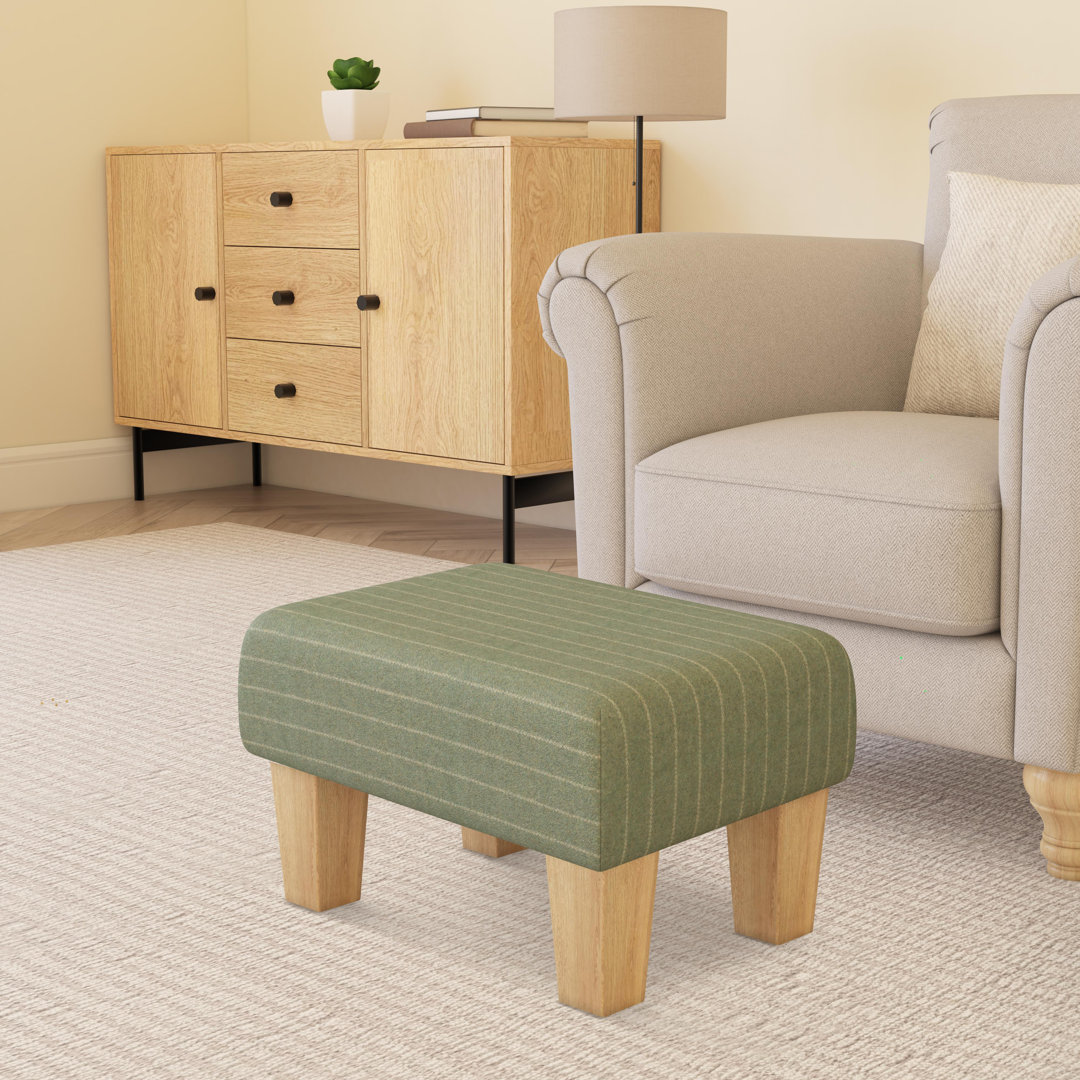 Autryville Wood Contemporary Leg - Pinstripe Wool