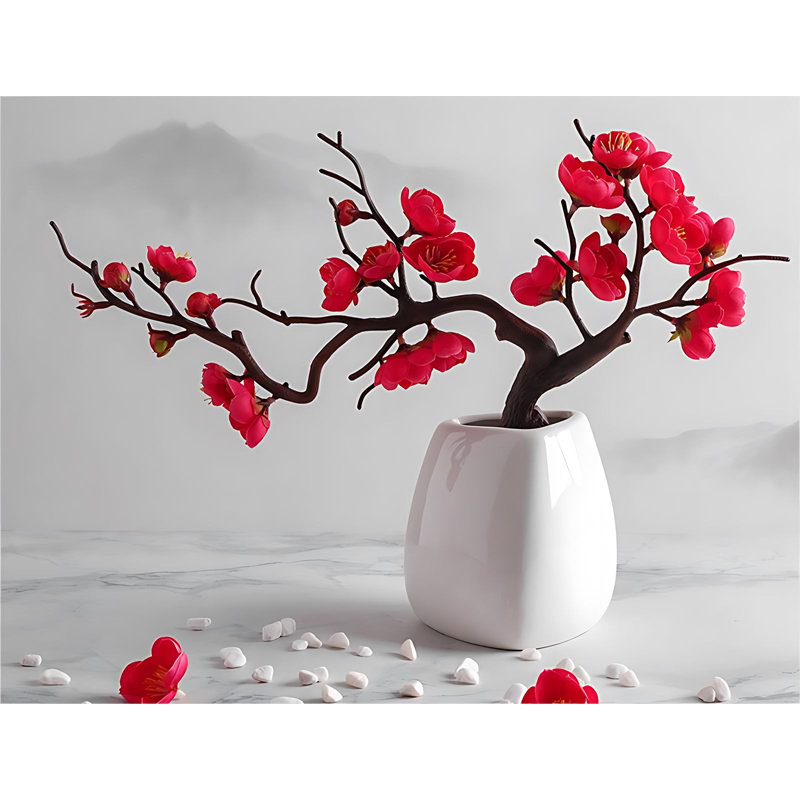 Arrangement de fleurs de prunier
