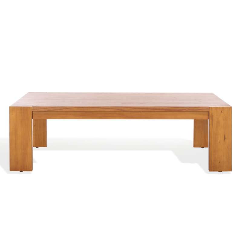 Nikole Rectangle Wood Coffee Table, Brown