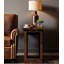 Table d'appoint en bois massif 14 po H assemblage sans assemblage-1053753855
