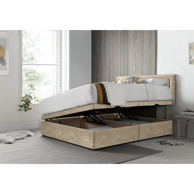 Regent Border Conistan Upholstered Ottoman Storage Bed with Headboard & Gas Lift