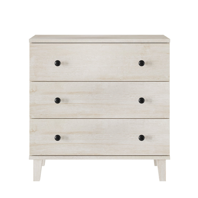 Commode avec 6 tiroirs, commode moderne avec pieds en bois massif et commode avec armoire de rangement pour salon, chambre de bébé, chambre de bébé, chêne beige