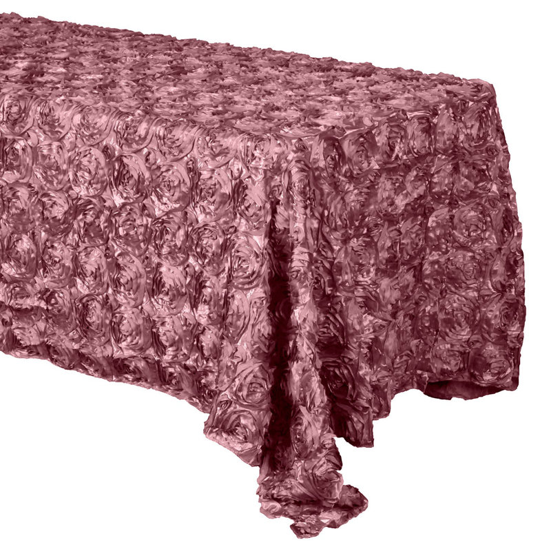 Nappe Silvie, 84 po x 54 po, Vieux rose