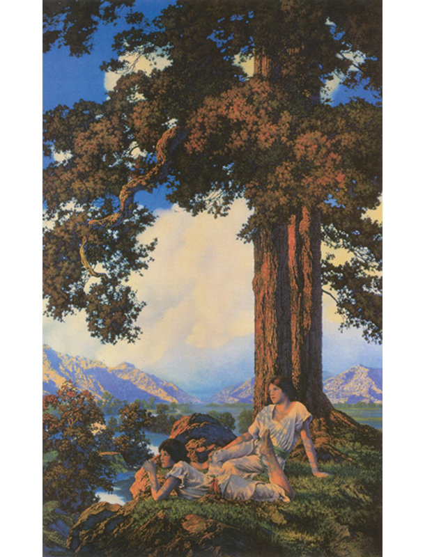 Hilltop by Maxfield Parrish Gallery Wrapped Canvas, 48" H x 33" W