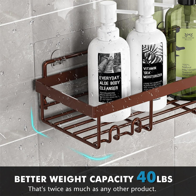 Madihah Suction Stainless Steel Shower Caddy