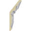 6 3/8"H x 2 1/2"P x 7"F x 94 1/2"L Kirke Crown Moulding
