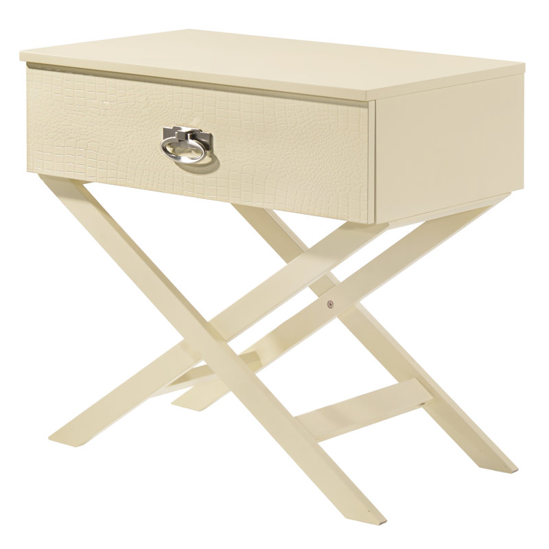 1 - Drawer Nightstand, Beige
