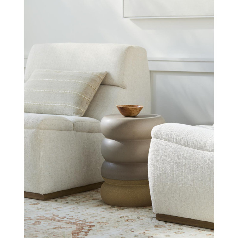 Tabouret d'appoint Gervase, Brun / kaki
